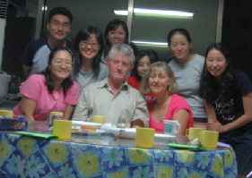 Neil and Joy with some of their Students